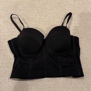 Papaya Black Longline Bustier